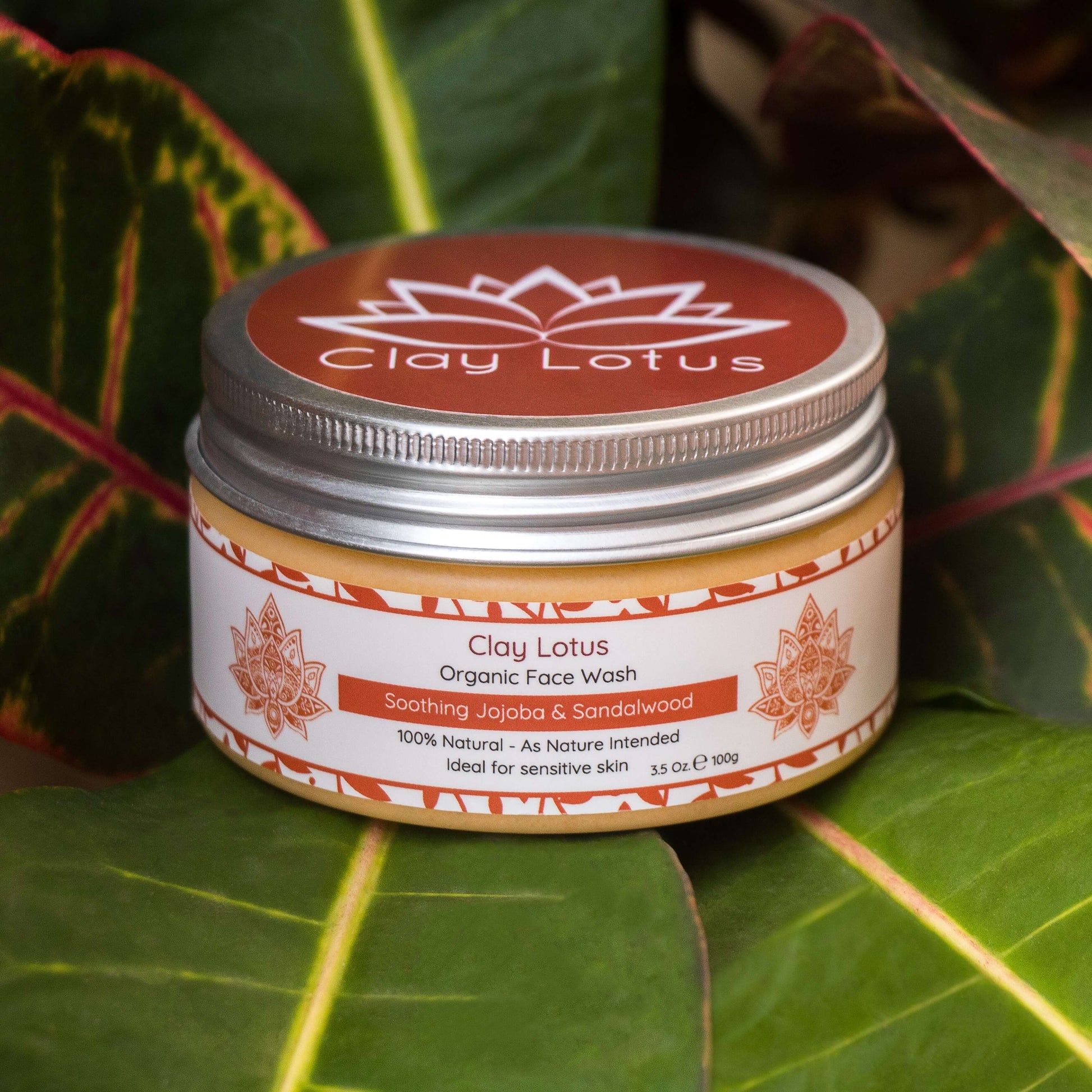 Organic Face Wash for Sensitive Skin: Soothing Jojoba & Sandalwood