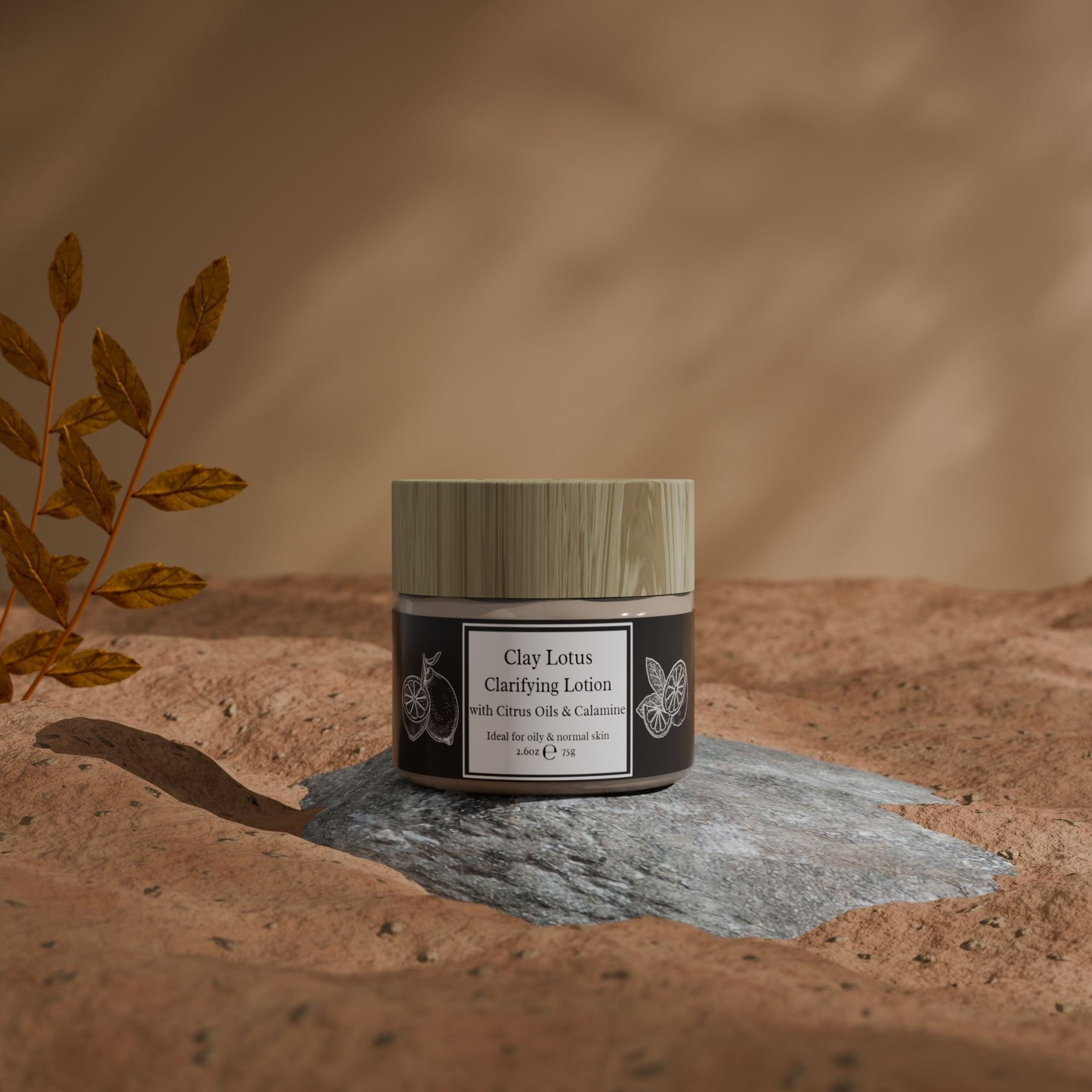 Clay Lotus Clarifying Face Lotion with Citrus Oils & Calamine
