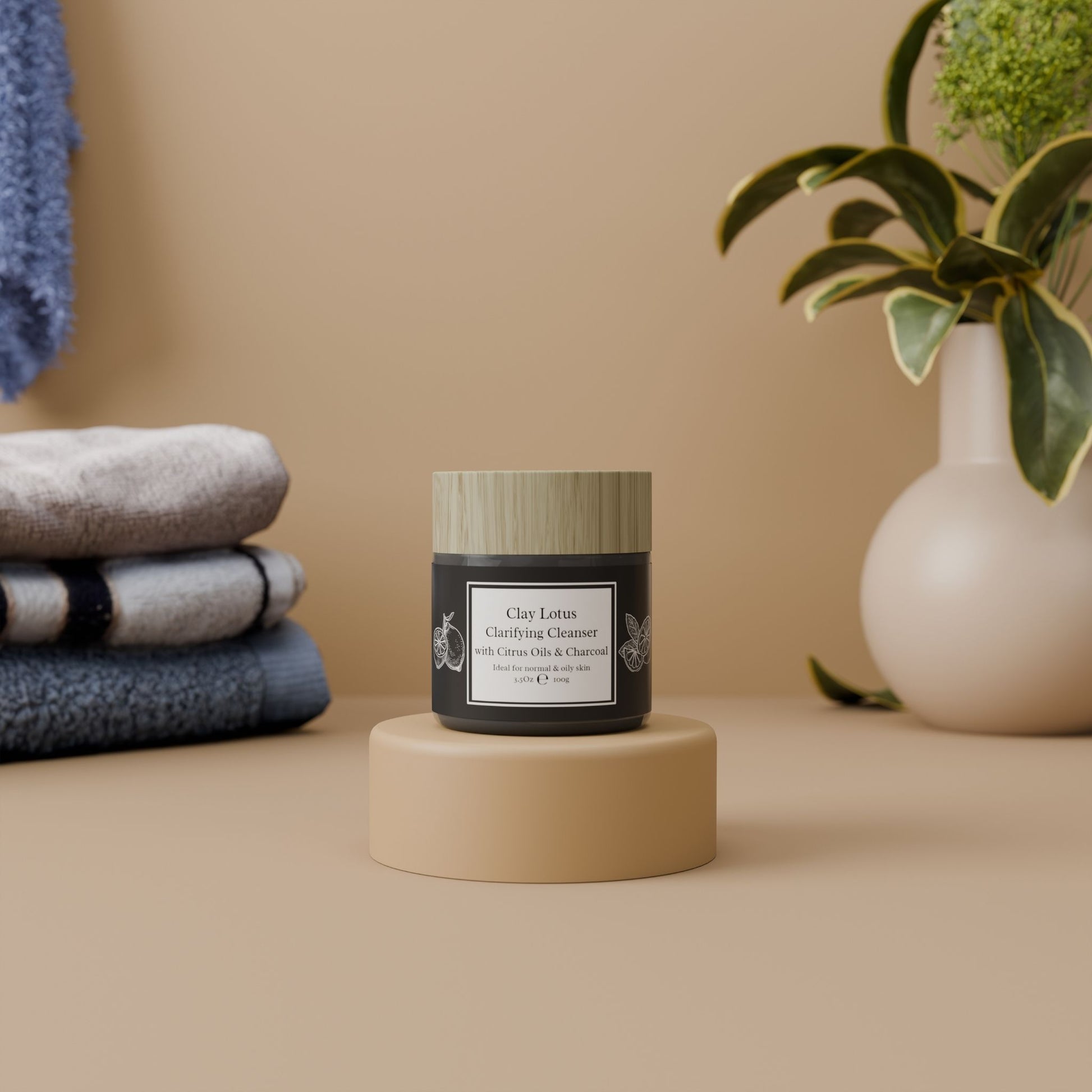 Clarifying Face Cleanser with Citrus Oils and Activated Charcoal