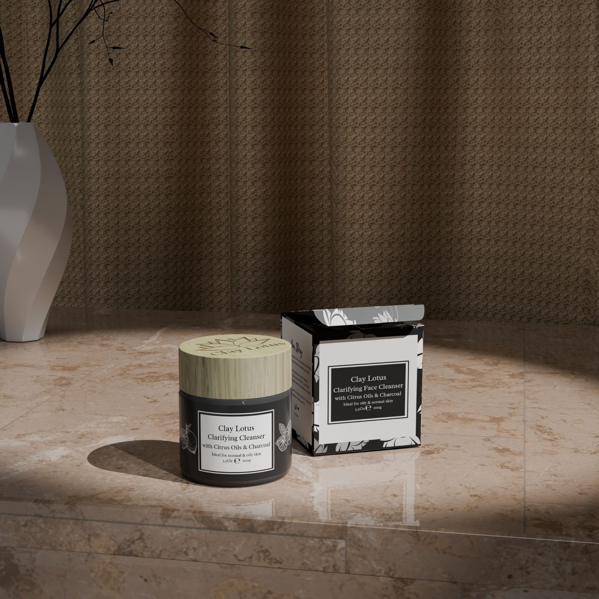 Clarifying Face Cleanser with Citrus Oils and Activated Charcoal