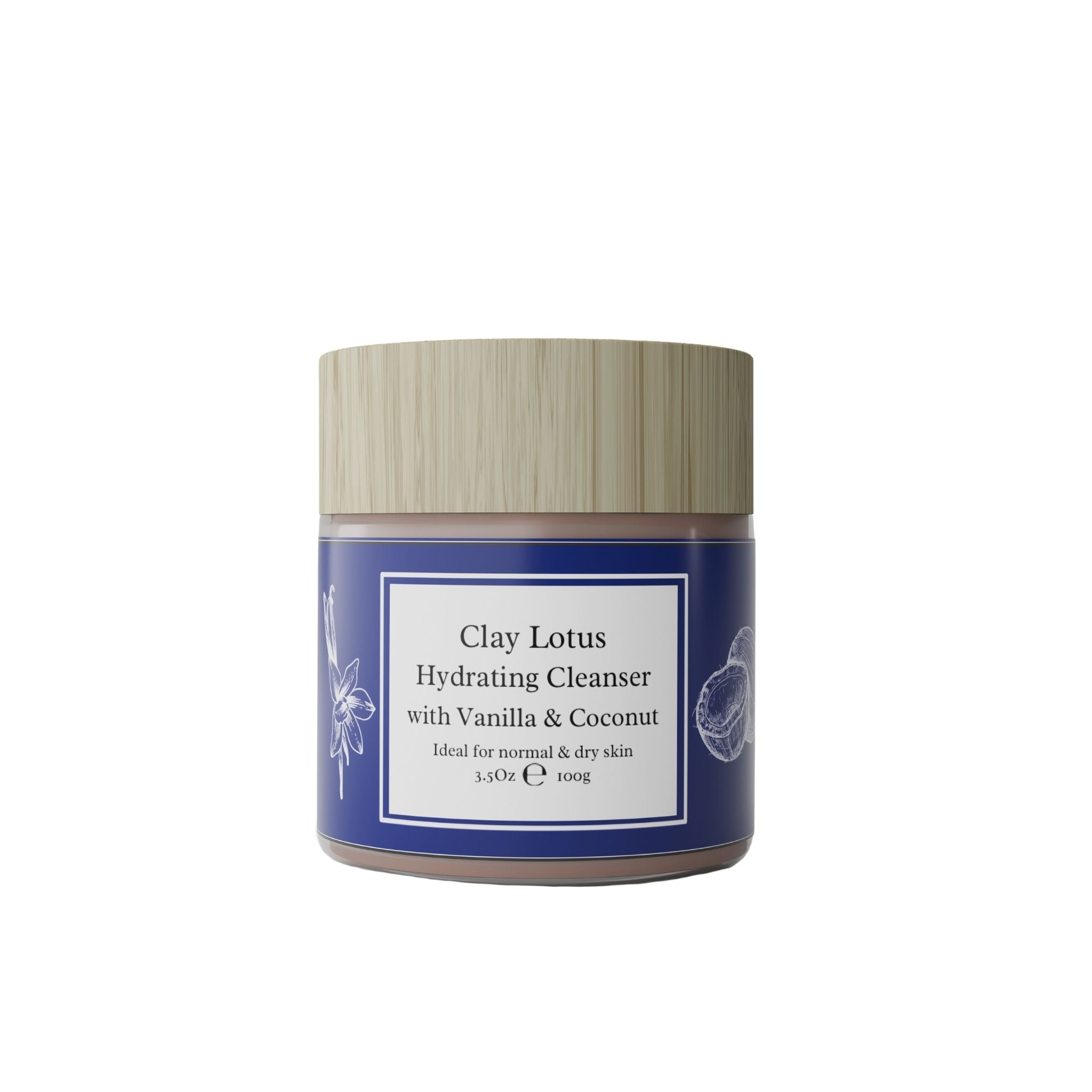 Hydrating face wash for dry skin with enriching vanilla & lavender